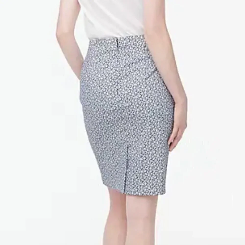 J. Crew Factory Size 2 Sateen Pencil Skirt